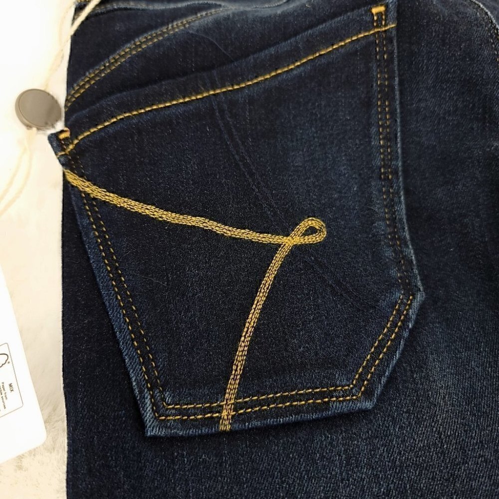 Kaos Italian NWT Women's 25 Straight Blue Jeans HIJBL027 RN# 145736 Flexible - Picture 15 of 16